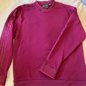 Adidas Ivy Park burgundy crew neck sweater XS